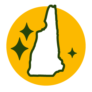 NH local icon with sparkles